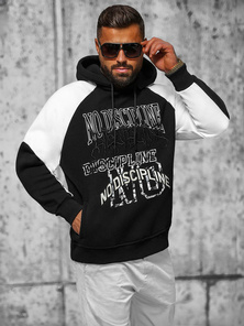 Kapucnis felső fekete OZONEE O/SWE23037