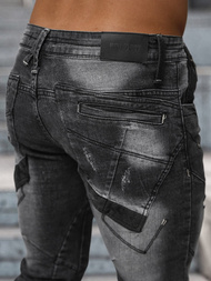 Férfi farmer nadrág fekete OZONEE NB/MP0045N