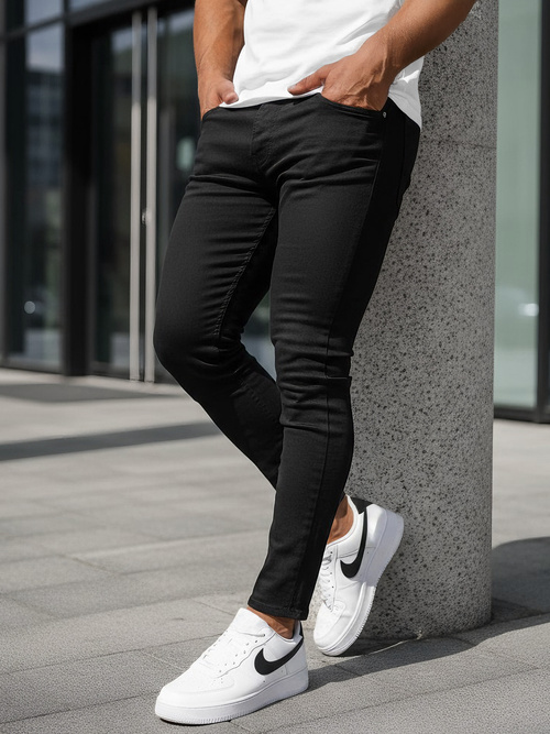 Férfi farmer nadrág fekete OZONEE DO/2807/1