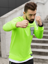 Férfi melegítő felső Zöld neon OZONEE MACH/20373Z