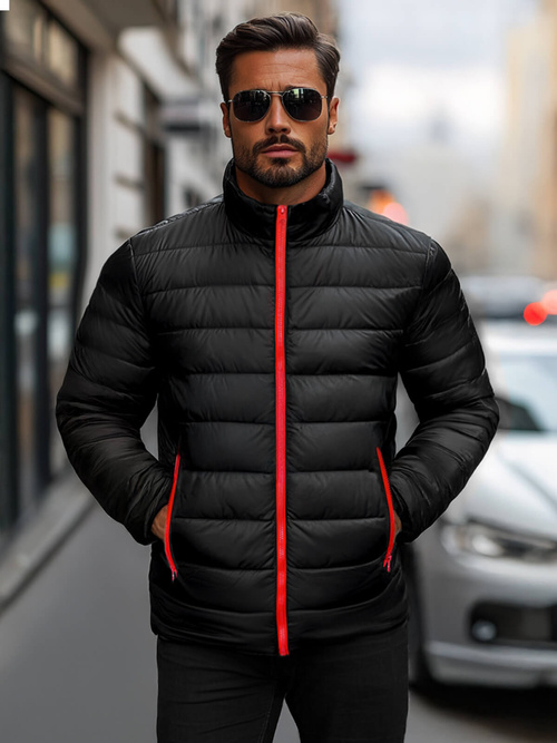 Férfi kabát fekete/2 OZONEE JB/JP1111Z