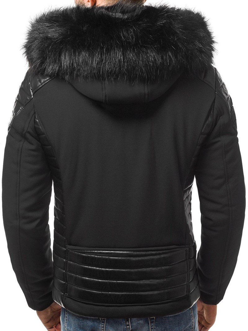 Férfi téli kabát fekete OZONEE O/99101Z