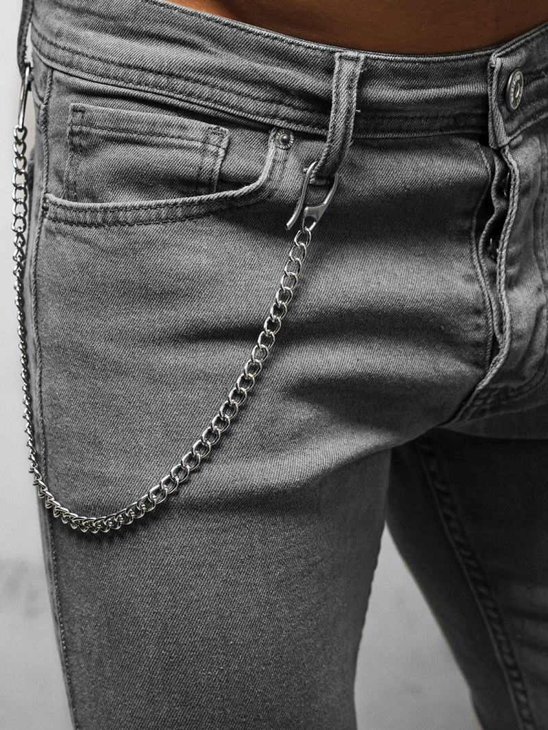 Férfi farmer nadrág szürke OZONEE O/WE1045