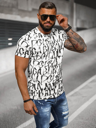 Férfi Póló Fehér OZONEE JS/8T1215/1