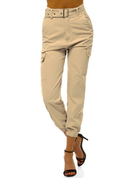 Női jogger nadrág Bézs OZONEE O/HM001