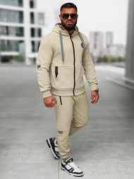 Férfi melegítő együttes bézs OZONEE O/LN11887