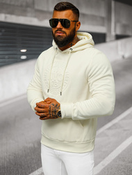 Férfi kapucnis felső ecru OZONEE JS/27B6510/155