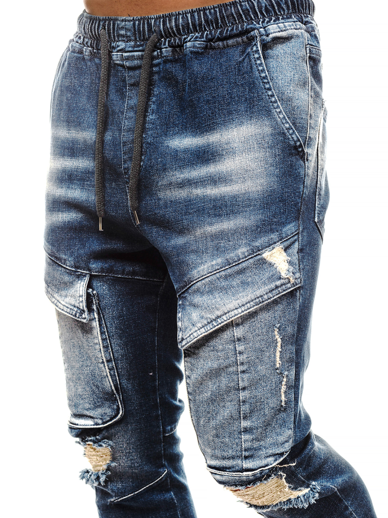 Férfi nadrág jogger Sötét-Kék OZONEE G/1067