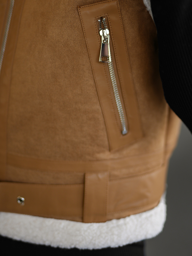 Női mellény camel OZONEE JS/11Z8238