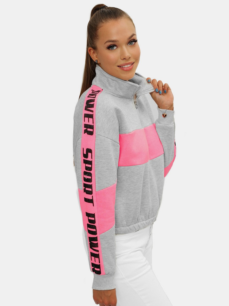 Női pulóver szürke OZONEE JS/B26020Z