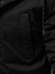 Férfi téli parka kabát fekete OZONEE JS/5M120/392