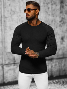 Férfi Pulóver Fekete OZONEE L/2500