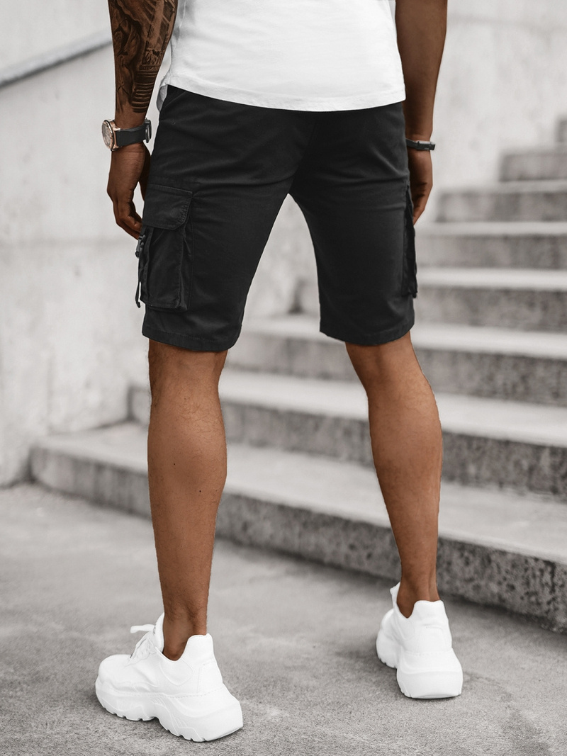 Férfi Chino Rövidnadrág Fekete OZONEE T/BB70009/1