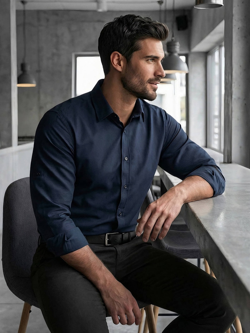 Férfi Ing Gránát OZONEE V/V188Z