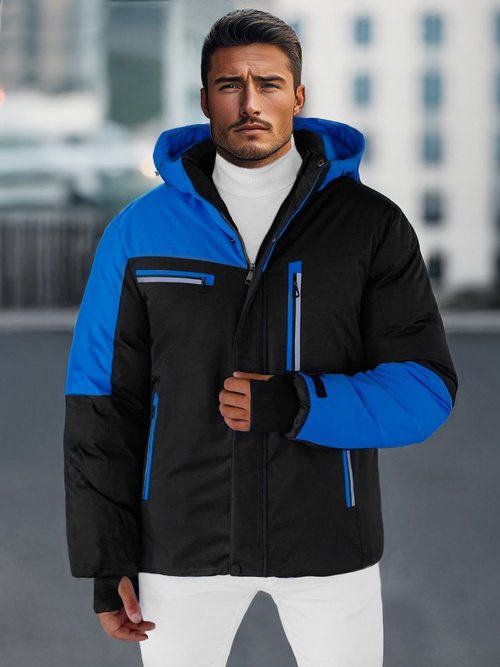 Férfi Steppelt Kabát Kék OZONEE JS/91M9903/184Z