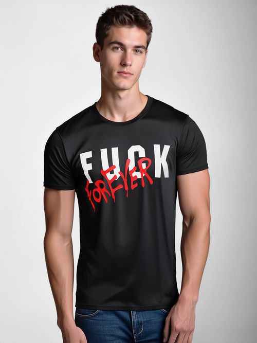 Férfi Póló Fekete OZONEE O/T1267/3Z