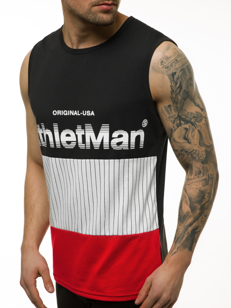 Férfi trikó Fekete OZONEE JS/SS11065