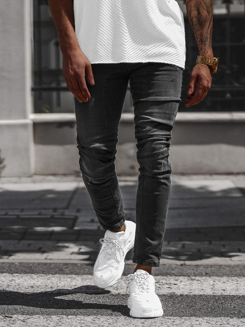 Férfi Farmer Nadrág Fekete OZONEE NB/MP0025N