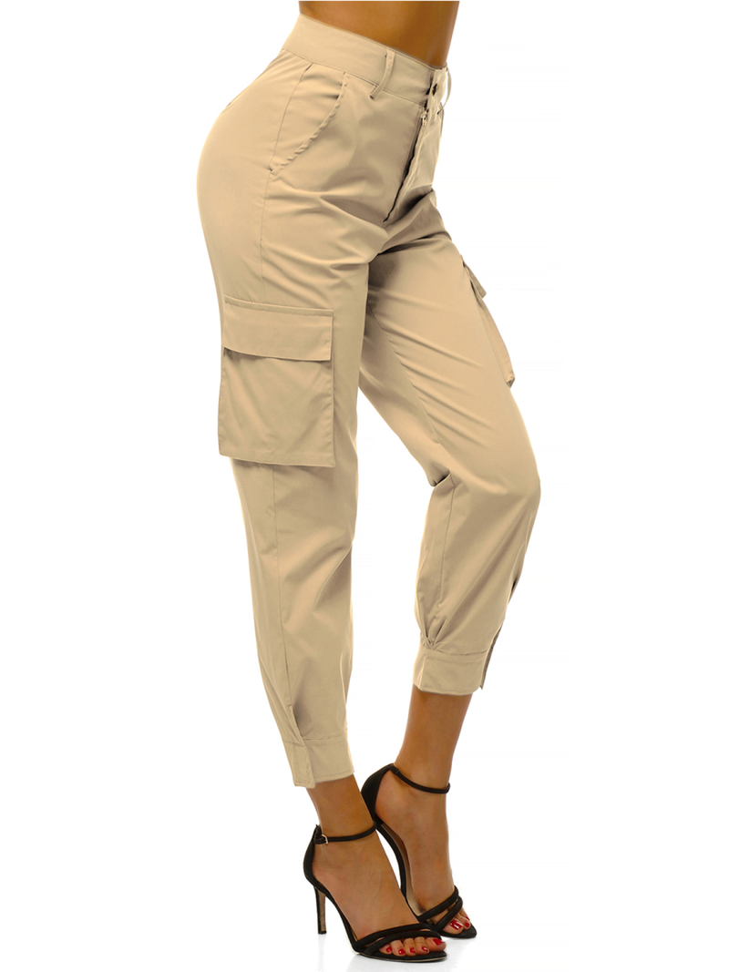 Női jogger nadrág Bézs OZONEE O/HM002