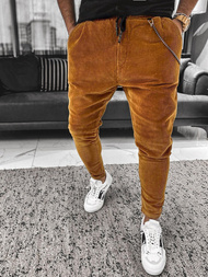 Férfi kordbársony nadrág camel OZONEE DR/K95/3Z