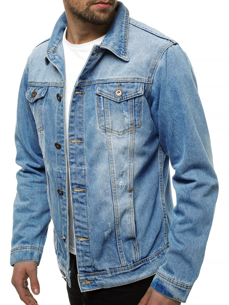 Férfi farmer dzseki kék OZONEE V/19276