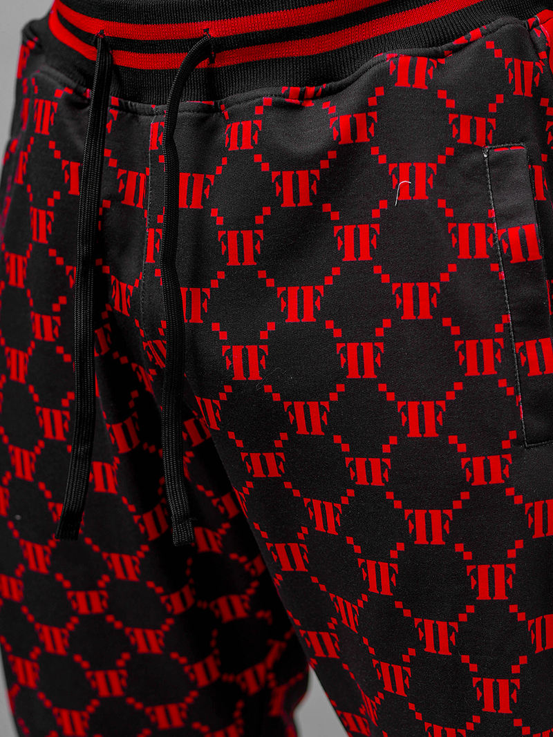 Férfi Melegítő Együttes Fekete-Piros OZONEE O/12136