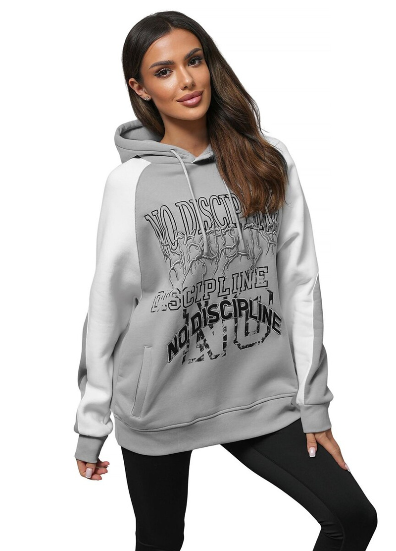 Kapucnis felső szürke OZONEE O/SWE23037Z