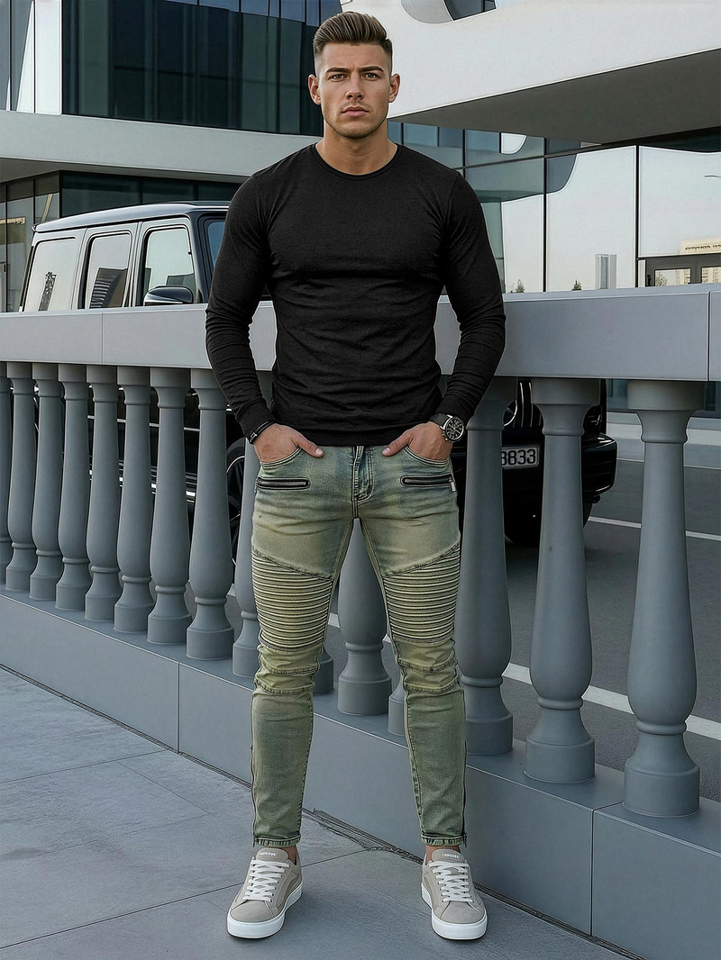 Férfi farmer nadrág kék OZONEE O/EM8951Z