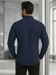 Férfi Ing Gránát OZONEE V/V183Z