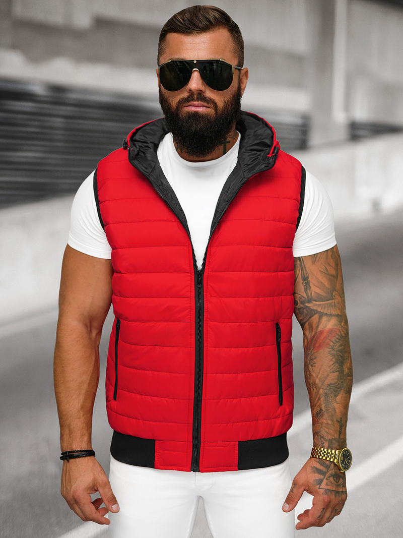 Férfi mellény Piros OZONEE JS/MY88Z