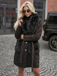 Női kabát fekete OZONEE JS/53M5200/1Z