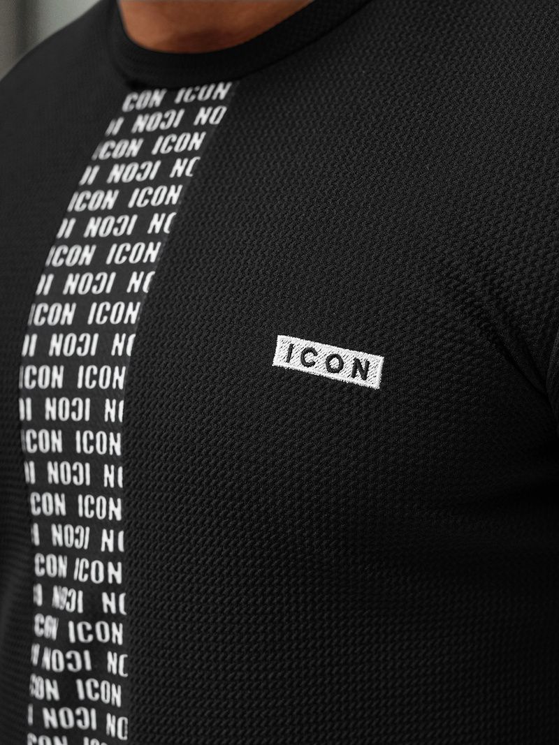 Férfi Póló Fekete OZONEE O/B1211