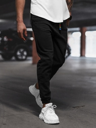 Férfi Nadrág Jogger Fekete OZONEE DO/6101