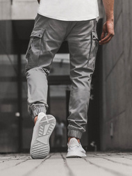 Férfi nadrág jogger Szürke OZONEE A/1005