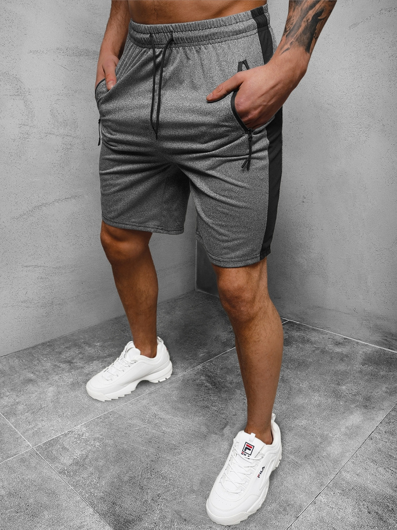 Férfi rövidnadrág grafit OZONEE JS/68048/5