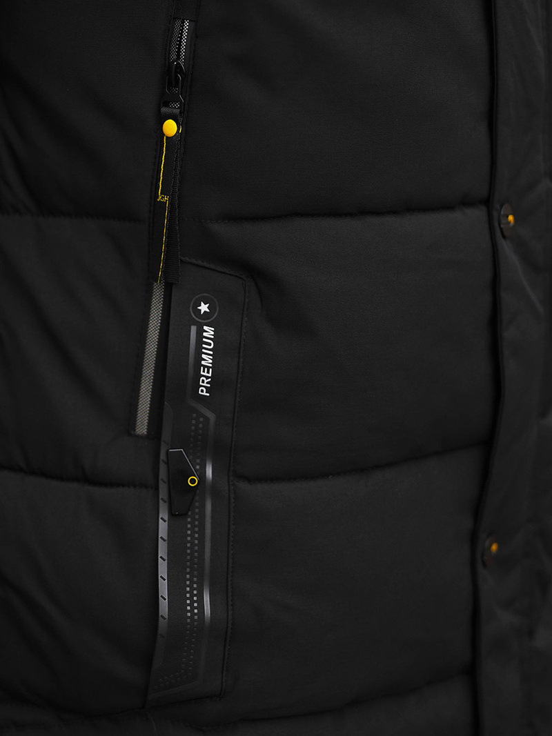 Férfi téli parka kabát fekete OZONEE JS/22M58/392