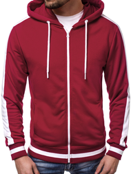 Férfi blúz Bordó OZONEE A/1009Z