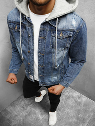 Férfi farmer dzseki kék OZONEE NB/MJ505B