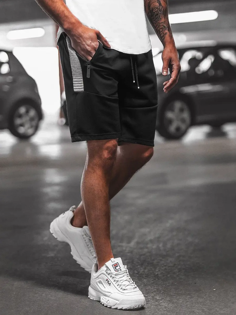 Férfi rövidnadrág Fekete OZONEE O/WW20013/1