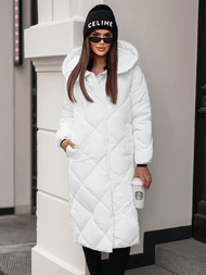 Női téli kabát fehér OZONEE JS/5M3173/281Z