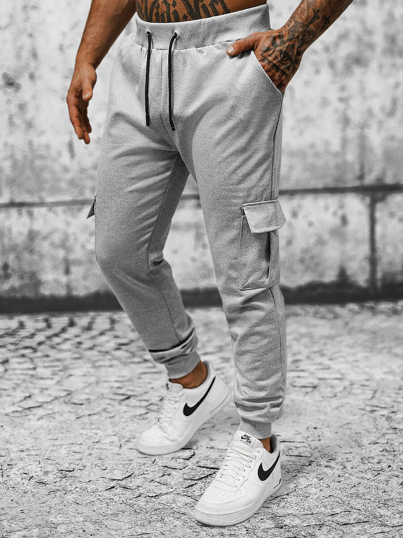 Férfi melegítő nadrág szürke OZONEE JS/8K1130/2