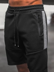 Férfi rövidnadrág Fekete OZONEE O/WW20013/1