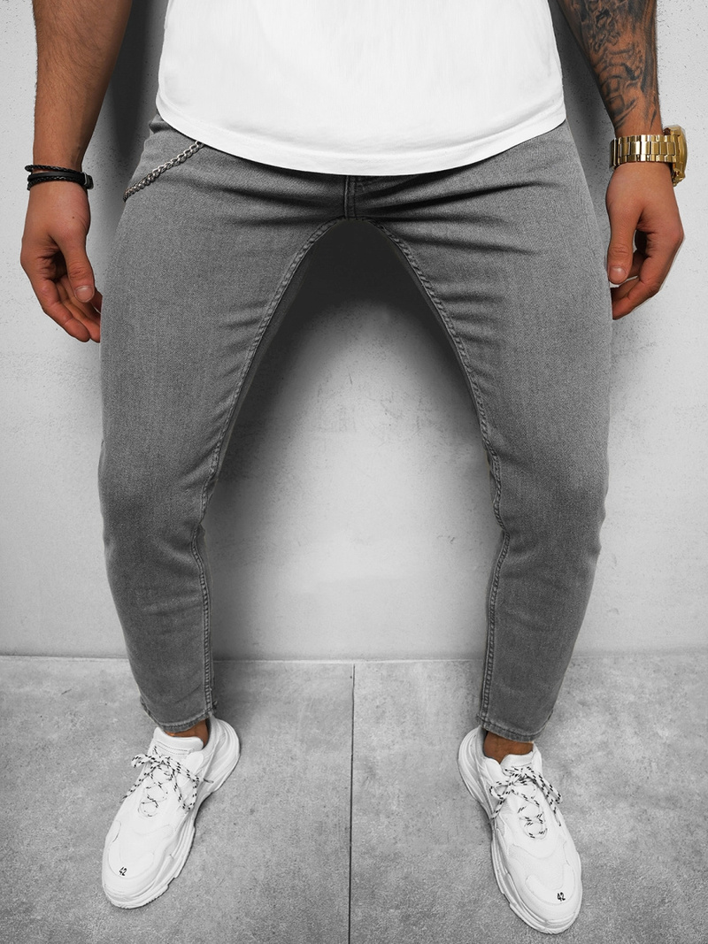 Férfi farmer nadrág szürke OZONEE O/WE1045