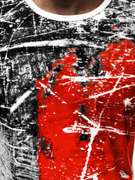 Férfi póló Piros OZONEE JS/SS10929Z