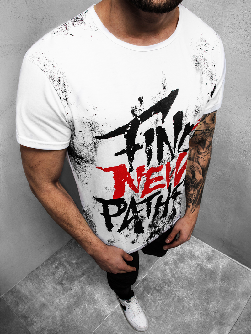 Férfi póló Fehér OZONEE JS/KS2013Z