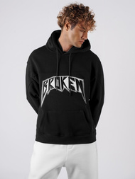 Kapucnis felső fekete OZONEE O/SWE23019Z