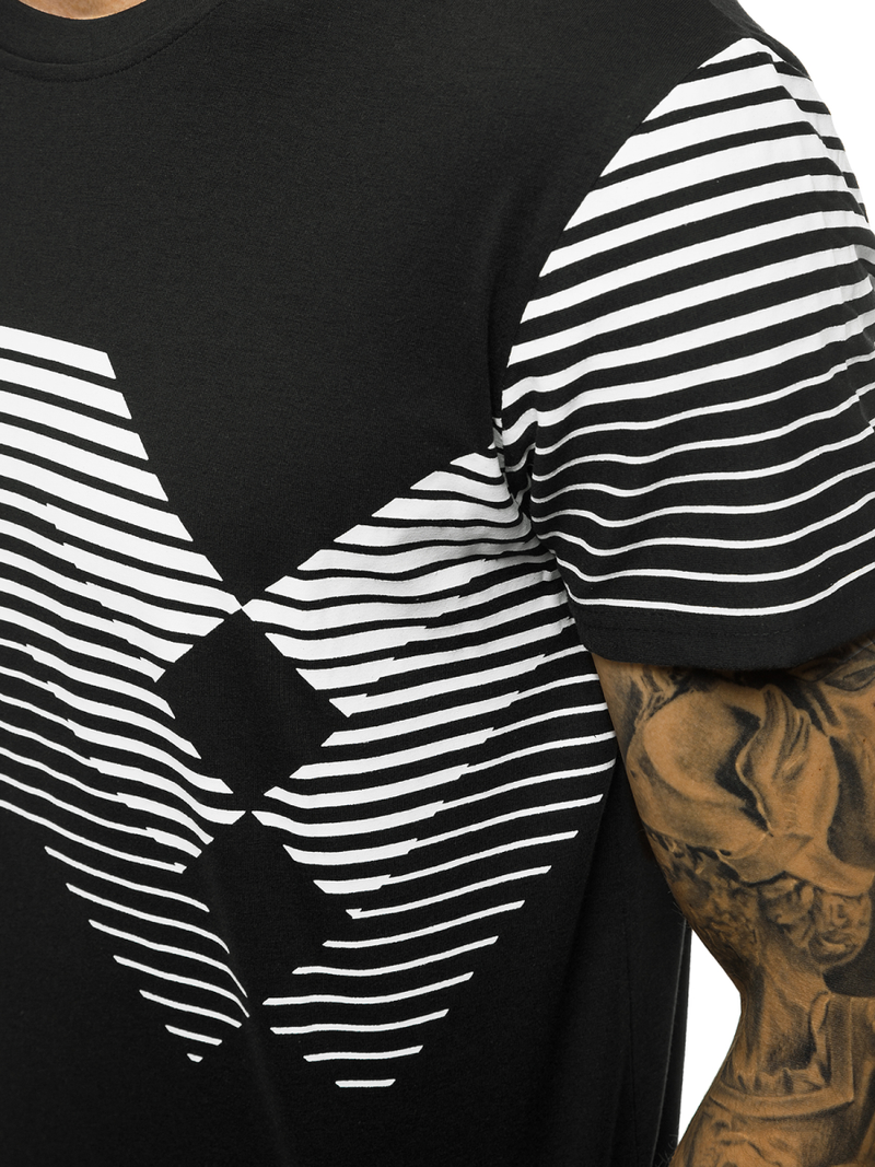 Férfi póló Fekete OZONEE JS/KS2058Z