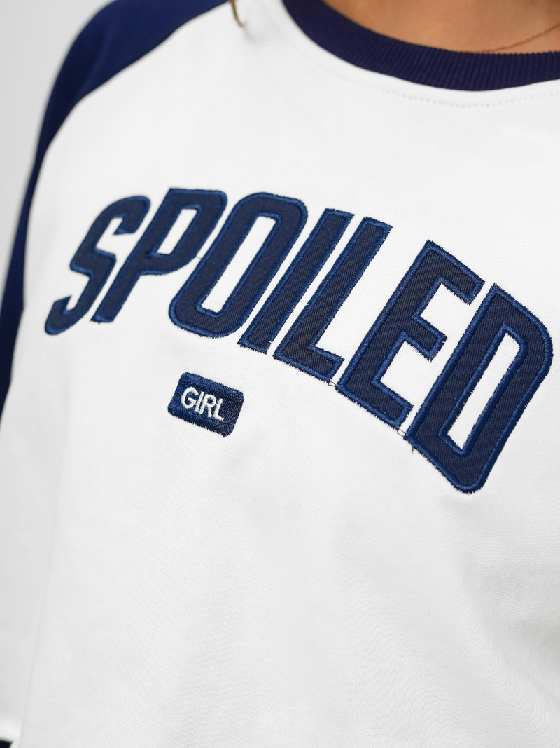 Kétrészes női tréning szett fehér-gránát OZONEE JS/M58631AB