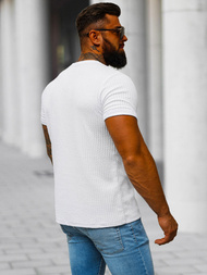 Férfi Póló Fehér OZONEE O/7766T