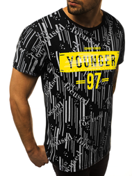 Férfi póló Fekete OZONEE JS/KS1993